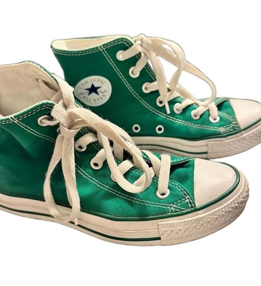 Converse Chuck Taylor All Star High-Top Sneaker Green Size 4 - Picture 2 of 8